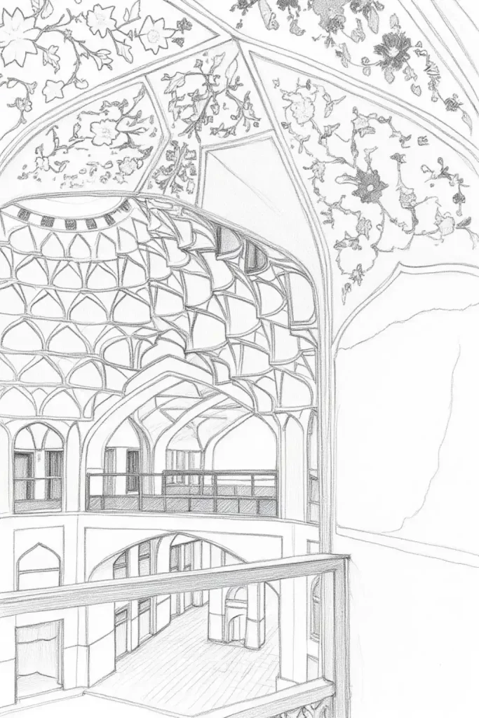 interior perspective of hasht behesht